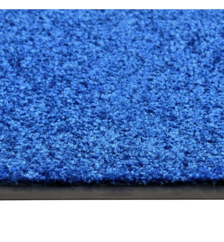 Fussmatte Waschbar Blau 90x120 cm