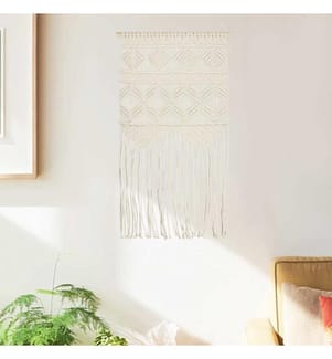 Cintre mural en macramé 40x80 cm Coton
