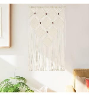 Cintre mural en macramé 40x80 cm Coton