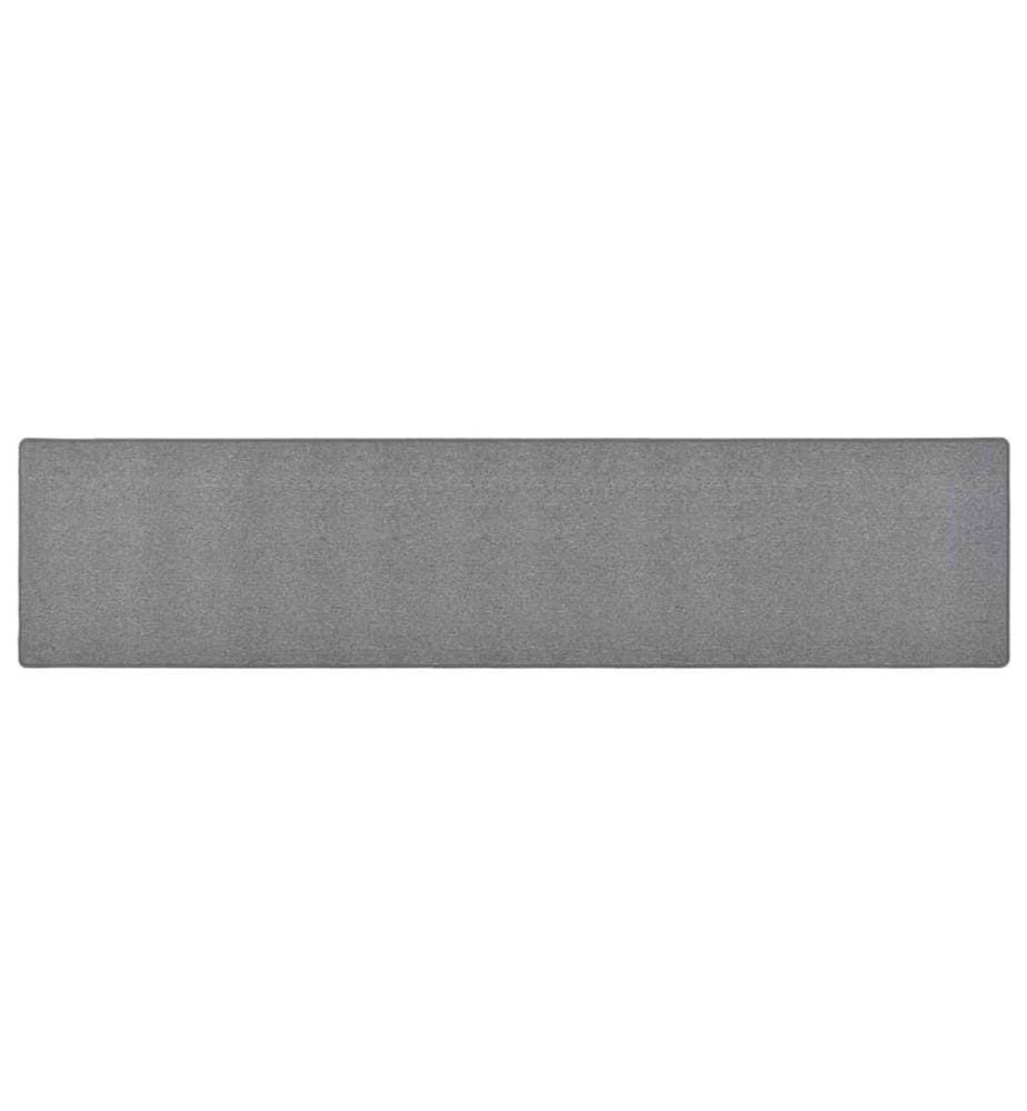 Tapis de couloir Gris foncé 50x250 cm