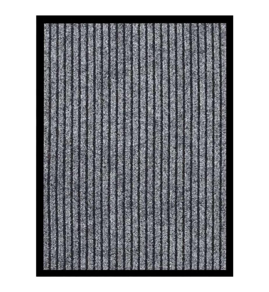 Fussmatte Grau Gestreift 40x60 cm