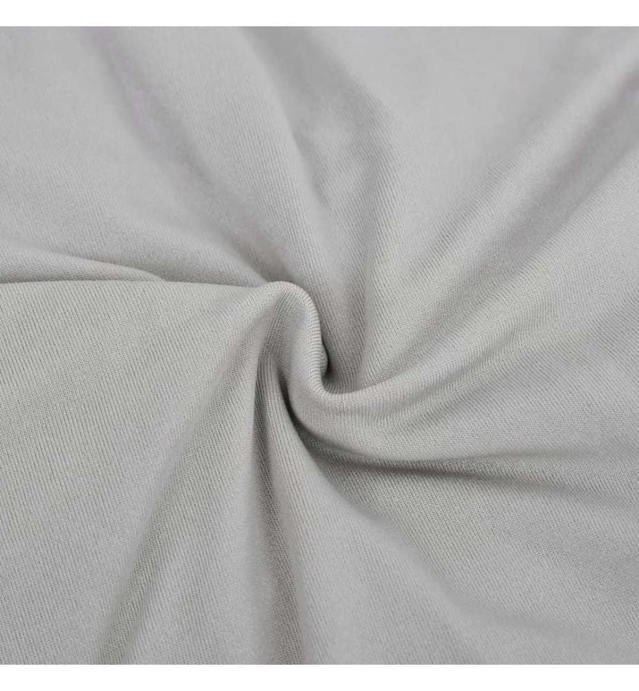 Stretch-Sofahusse Grau Polyester-Jersey