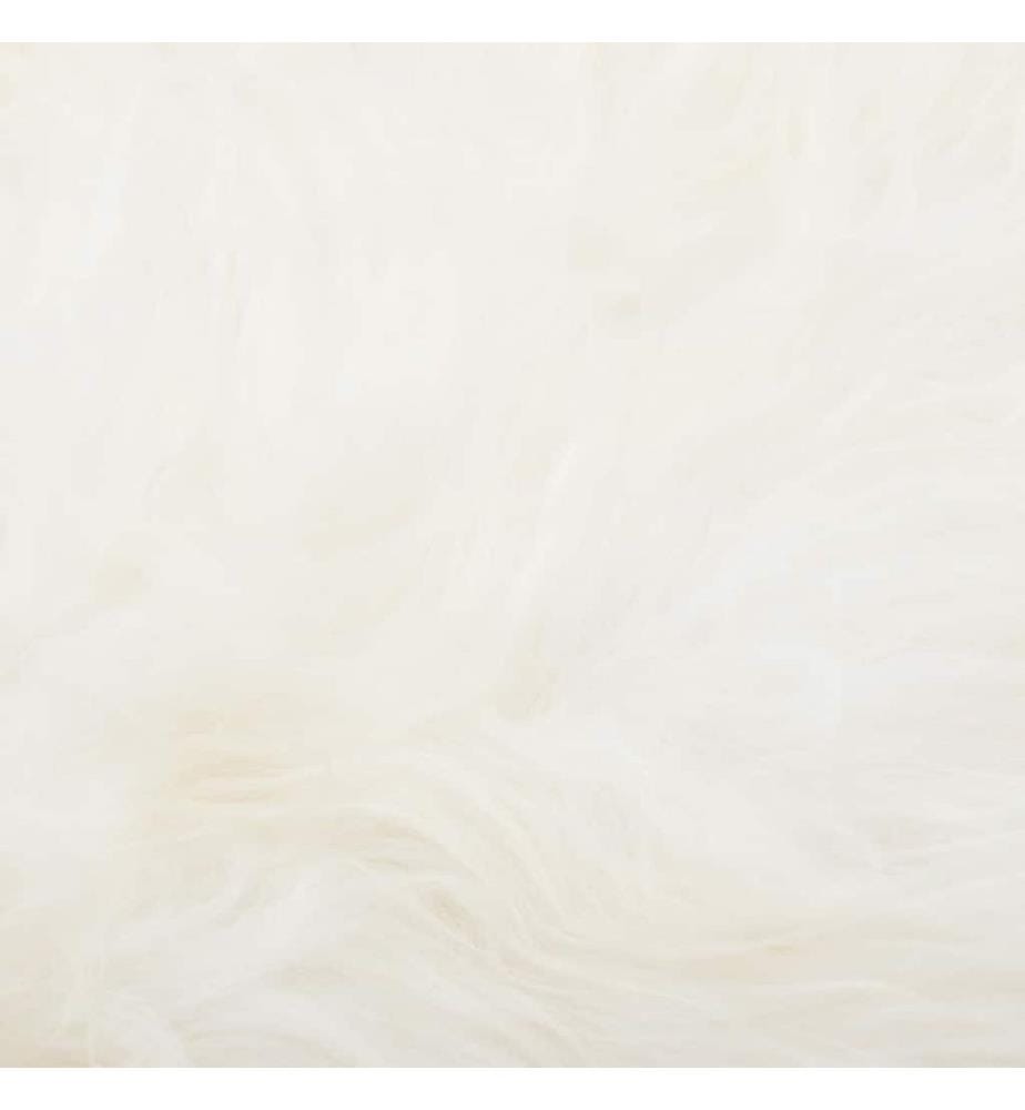 Sitzauflage aus Isländischem Schafspelz Creme 70x110 cm