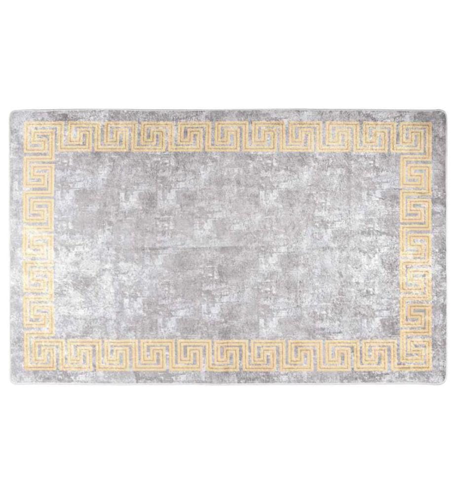 Tapis lavable antidérapant 80x150 cm Gris