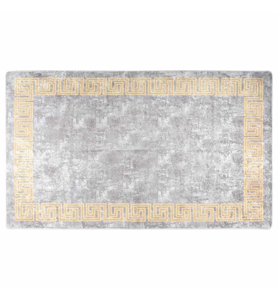 Tapis lavable antidérapant 120x180 cm gris