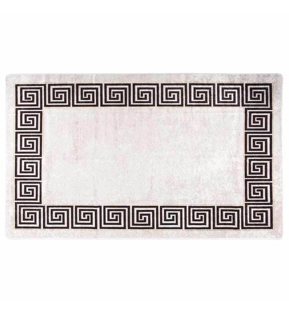 Tapis lavable antidérapant 120x180 cm beige clair