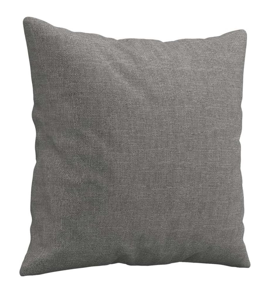 Zierkissen 2 Stk. Dunkelgrau 40x40 cm Stoff