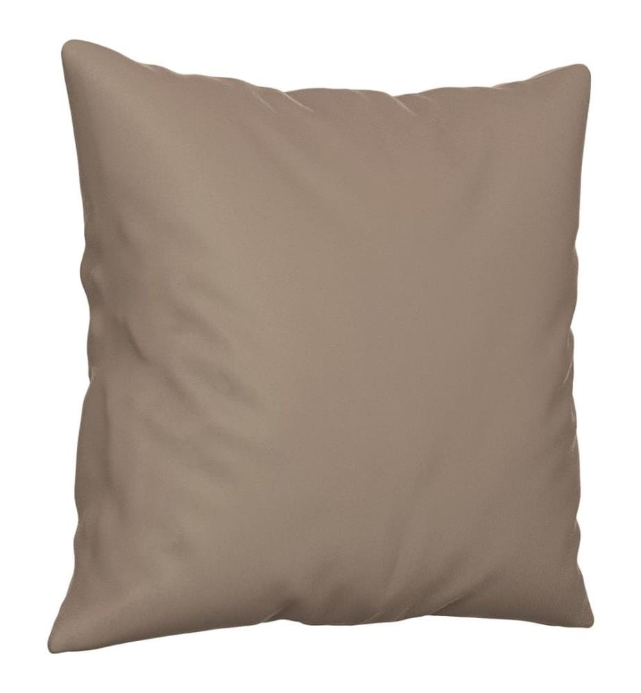 Zierkissen 2 Stk. Taupe 40x40 cm Mikrofasergewebe