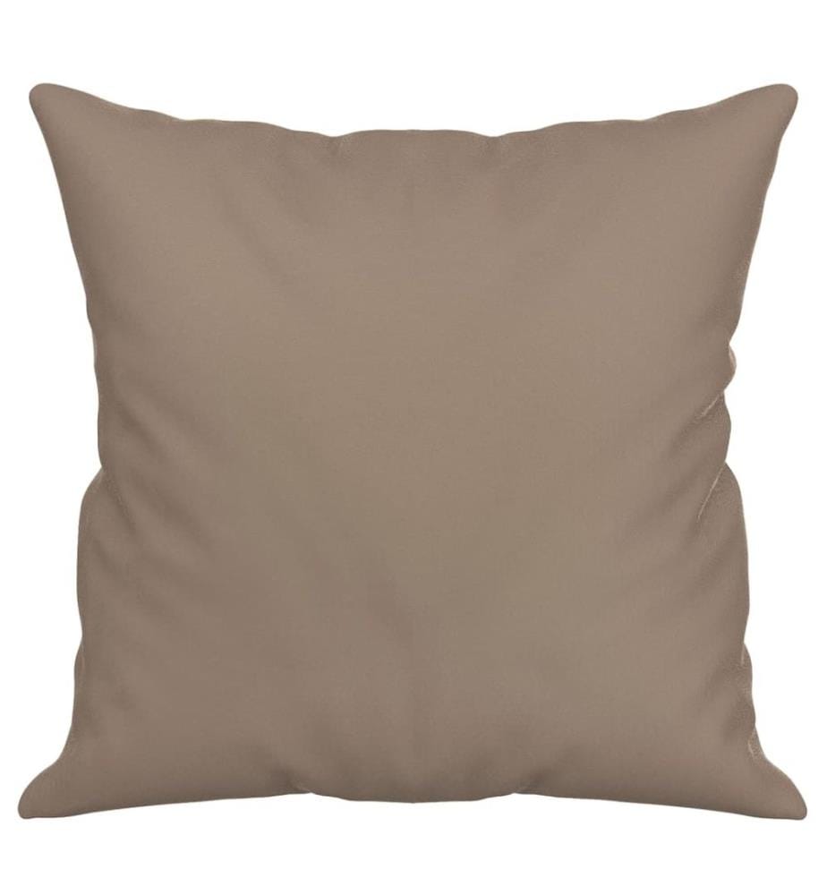 Zierkissen 2 Stk. Taupe 40x40 cm Mikrofasergewebe