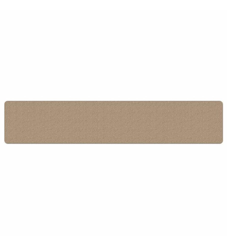 Tapis de couloir aspect sisal sable 50x250 cm