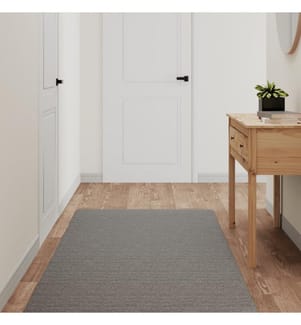 Tapis de couloir gris 80x180 cm