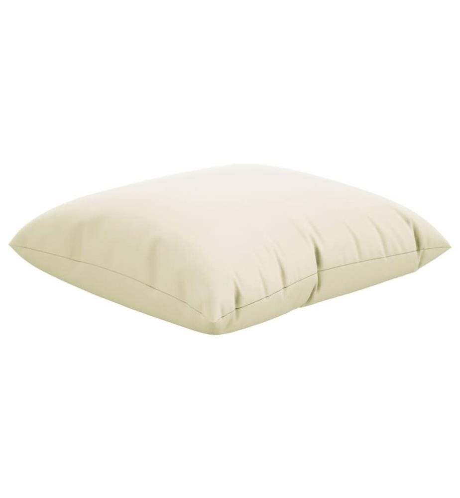 Sofakissen 4 Stk. Creme 50x50 cm Stoff