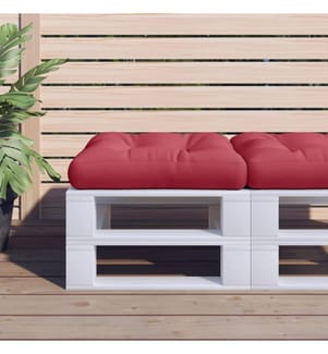 Palettenkissen Weinrot 60x60x12 cm Stoff