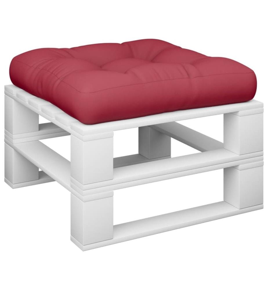 Palettenkissen Weinrot 60x60x12 cm Stoff