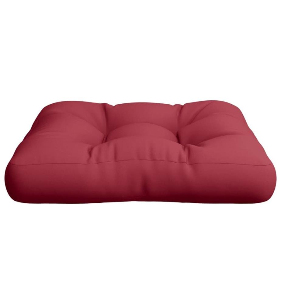 Palettenkissen Weinrot 60x60x12 cm Stoff