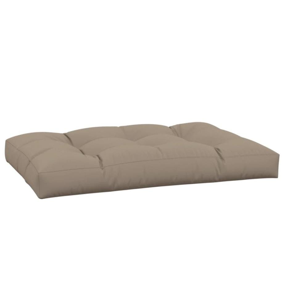 Palettenkissen Taupe 120x80x12 cm Stoff