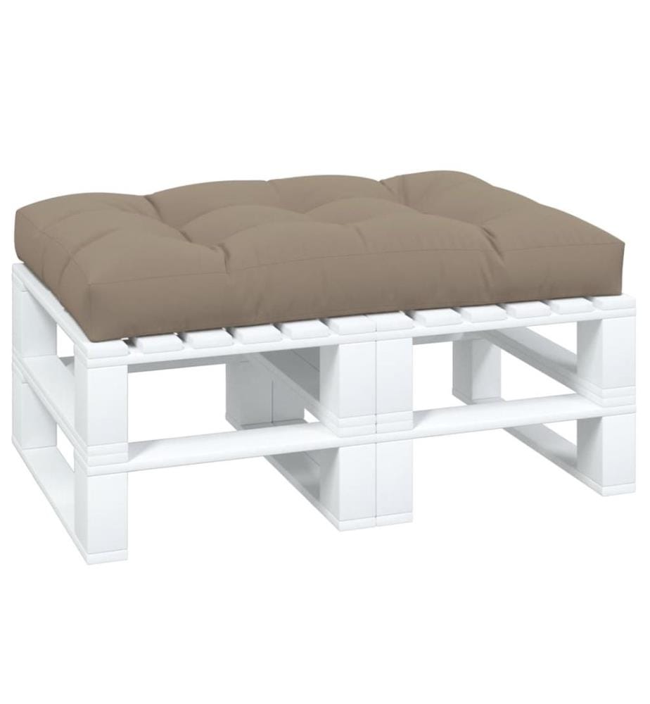 Palettenkissen Taupe 120x80x12 cm Stoff