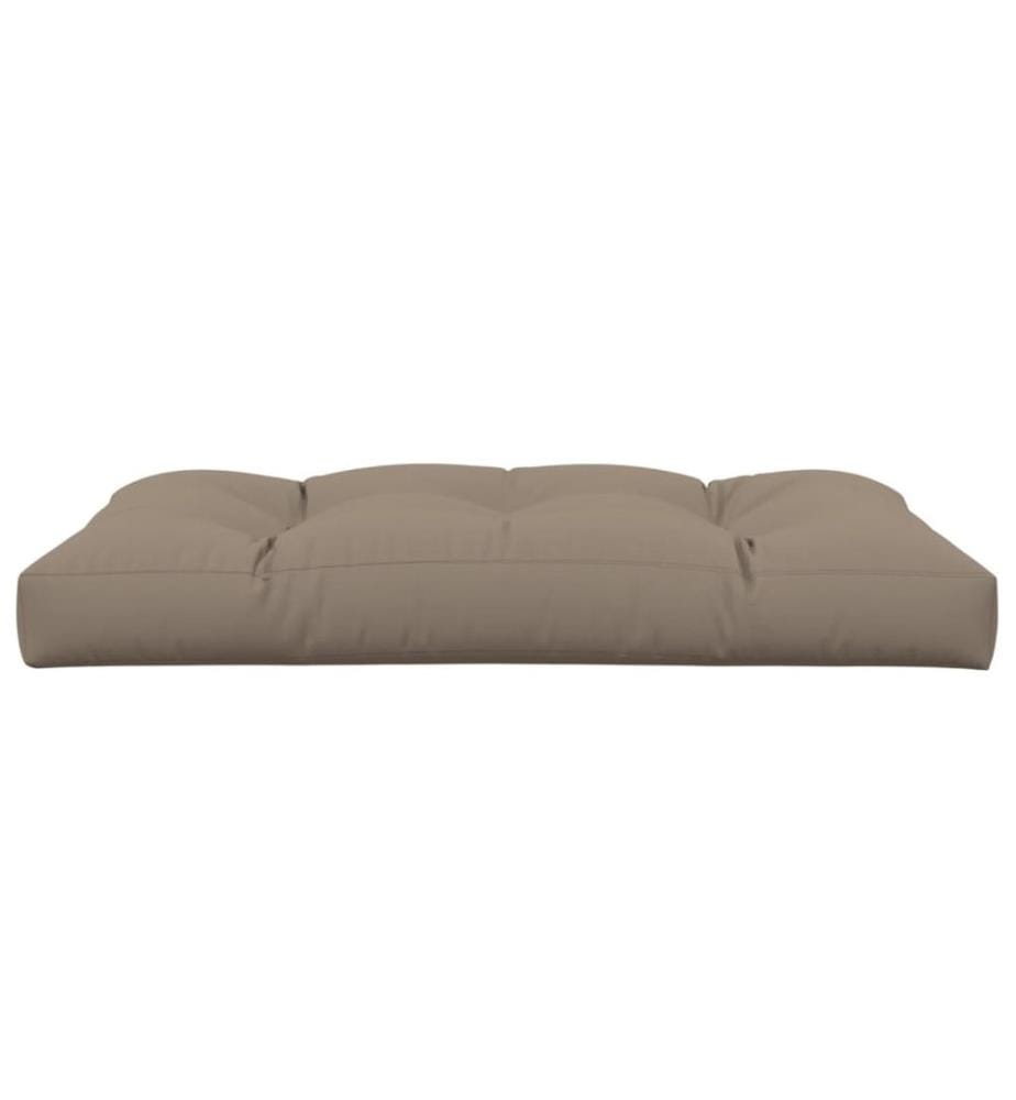 Palettenkissen Taupe 120x80x12 cm Stoff