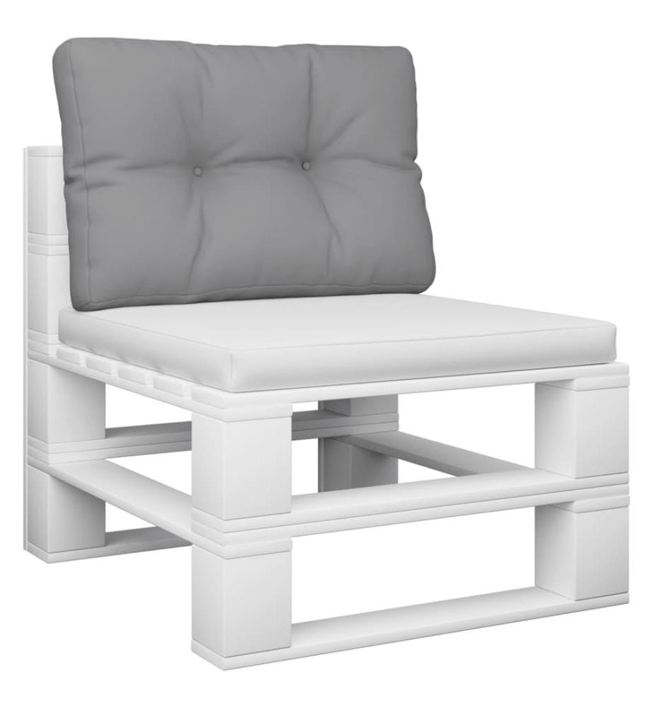 Palettenkissen Grau 50x40x12 cm Stoff