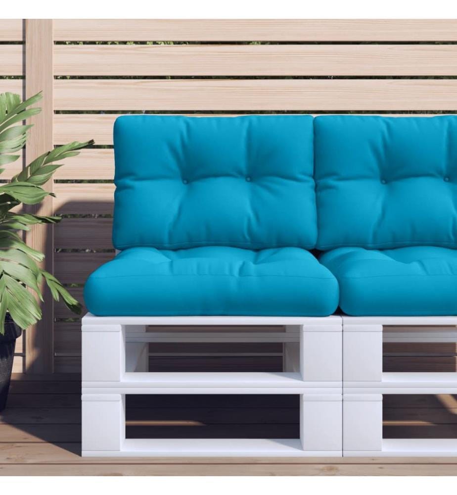 Palettenkissen Hellblau 50x40x12 cm Stoff