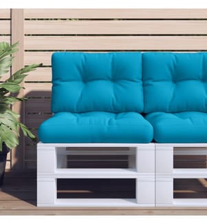 Palettenkissen Hellblau 50x40x12 cm Stoff