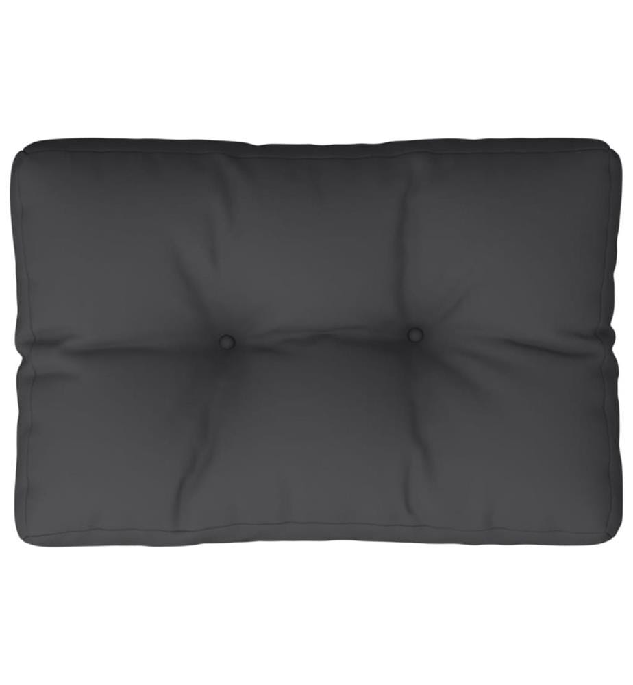 Palettenkissen Schwarz 50x40x12 cm Stoff