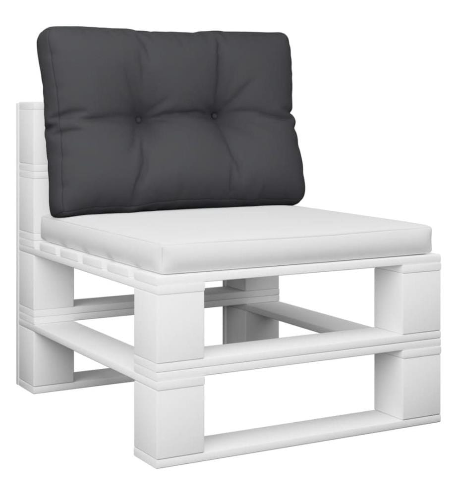 Palettenkissen Schwarz 50x40x12 cm Stoff
