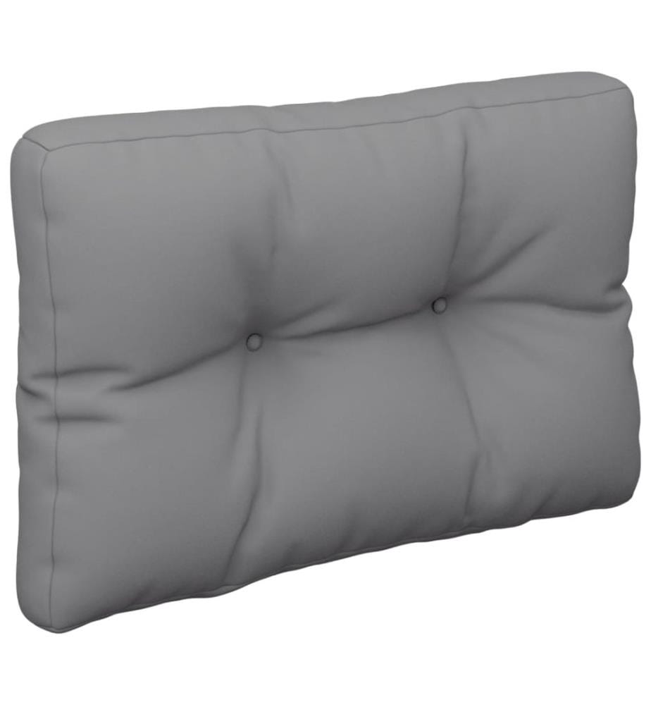 Palettenkissen Grau 60x40x12 cm Stoff