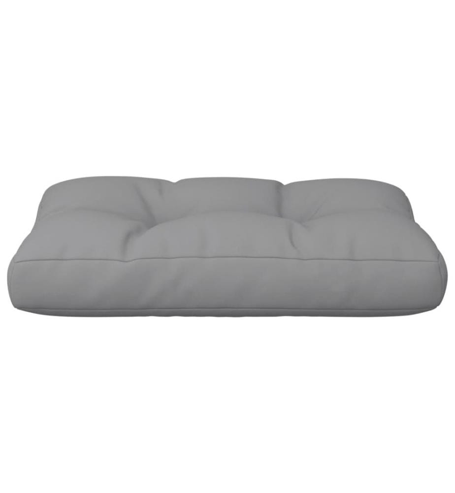 Palettenkissen Grau 60x40x12 cm Stoff