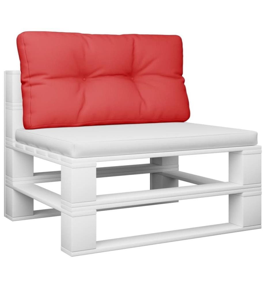Palettenkissen Rot 70x40x12 cm Stoff