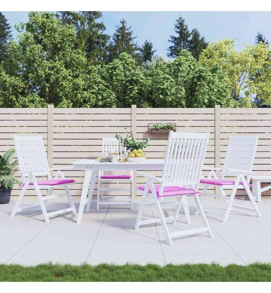 Gartenstuhl-Kissen 4 Stk. Rosa 50x50x4 cm Stoff