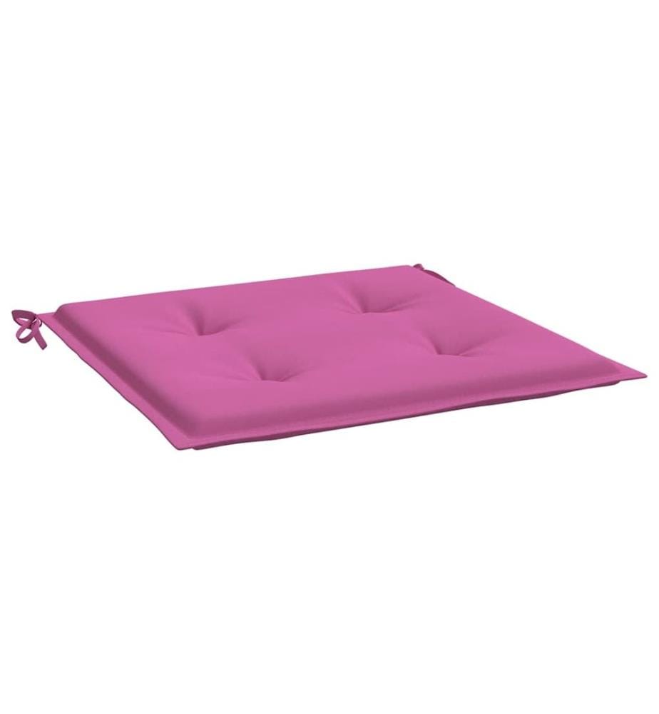 Gartenstuhl-Kissen 4 Stk. Rosa 50x50x4 cm Stoff