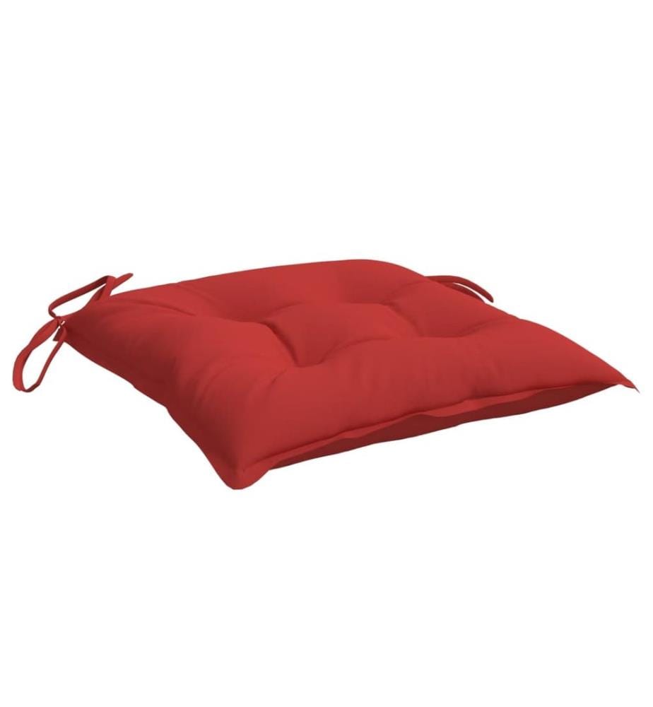 Stuhlkissen 6 Stk. Rot 40x40x7 cm Oxford-Gewebe