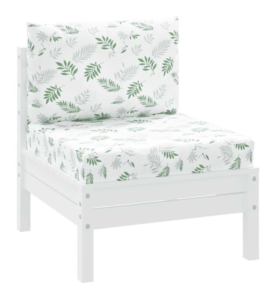 Coussins de palette lot de 2 motif de feuilles tissu Oxford