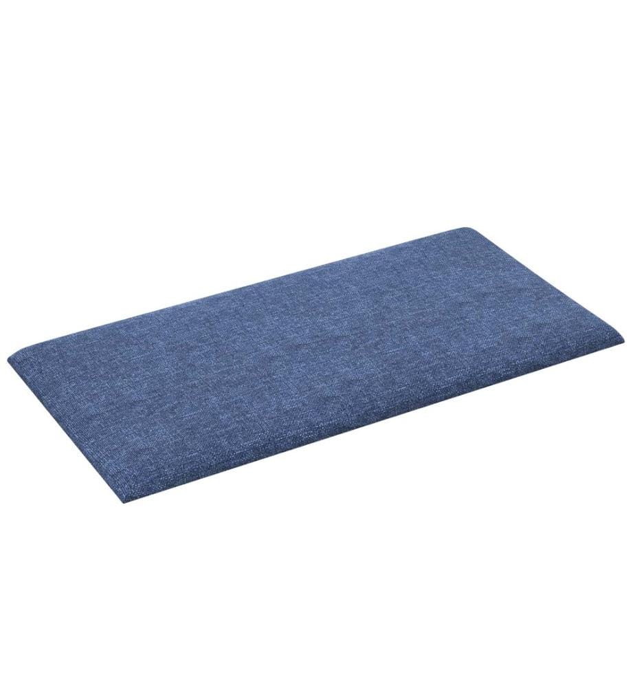 Wandkopfteilen 12 pcs Blau 30 x 15 cm Stoff
