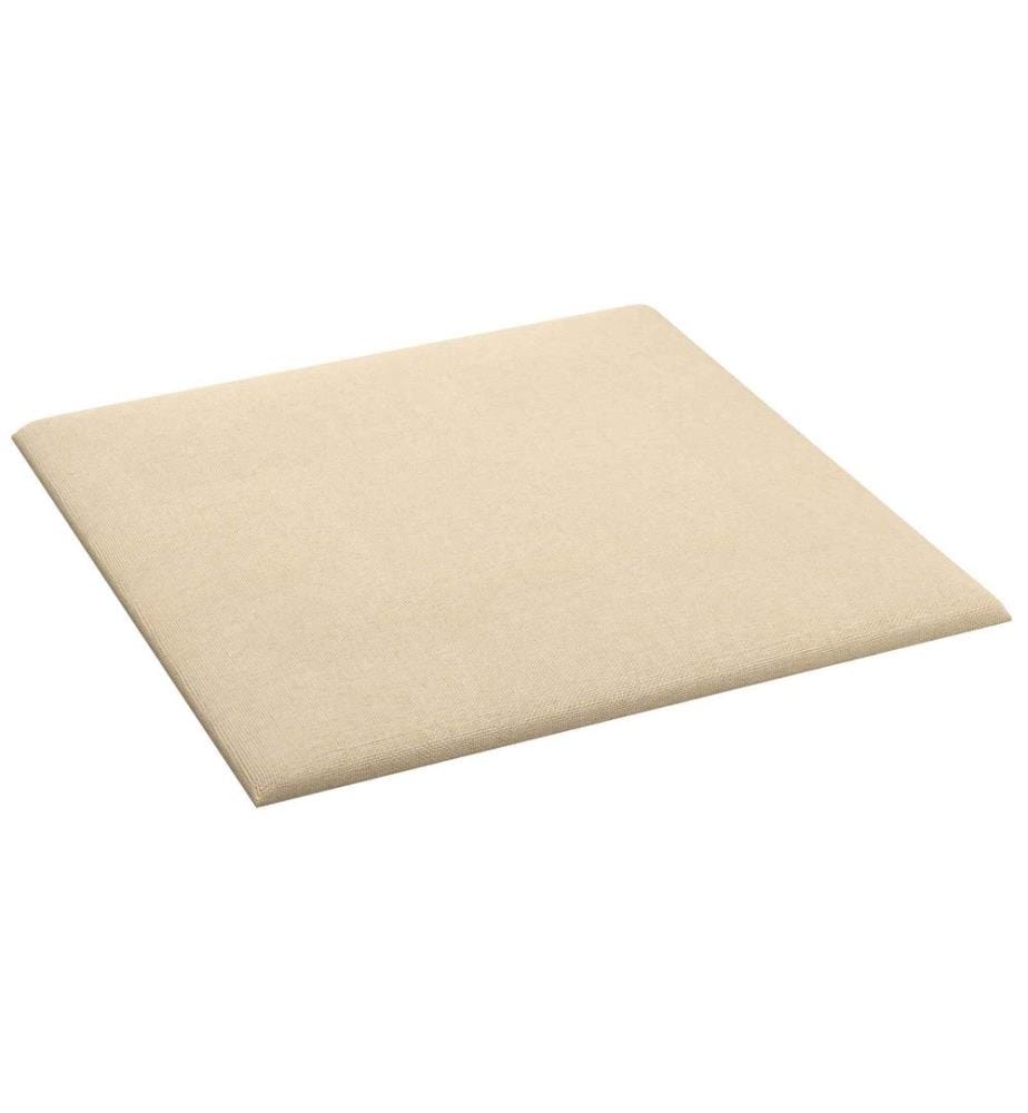 Wandkopfteilen 12 pcs Creme 30 x 30 cm Stoff