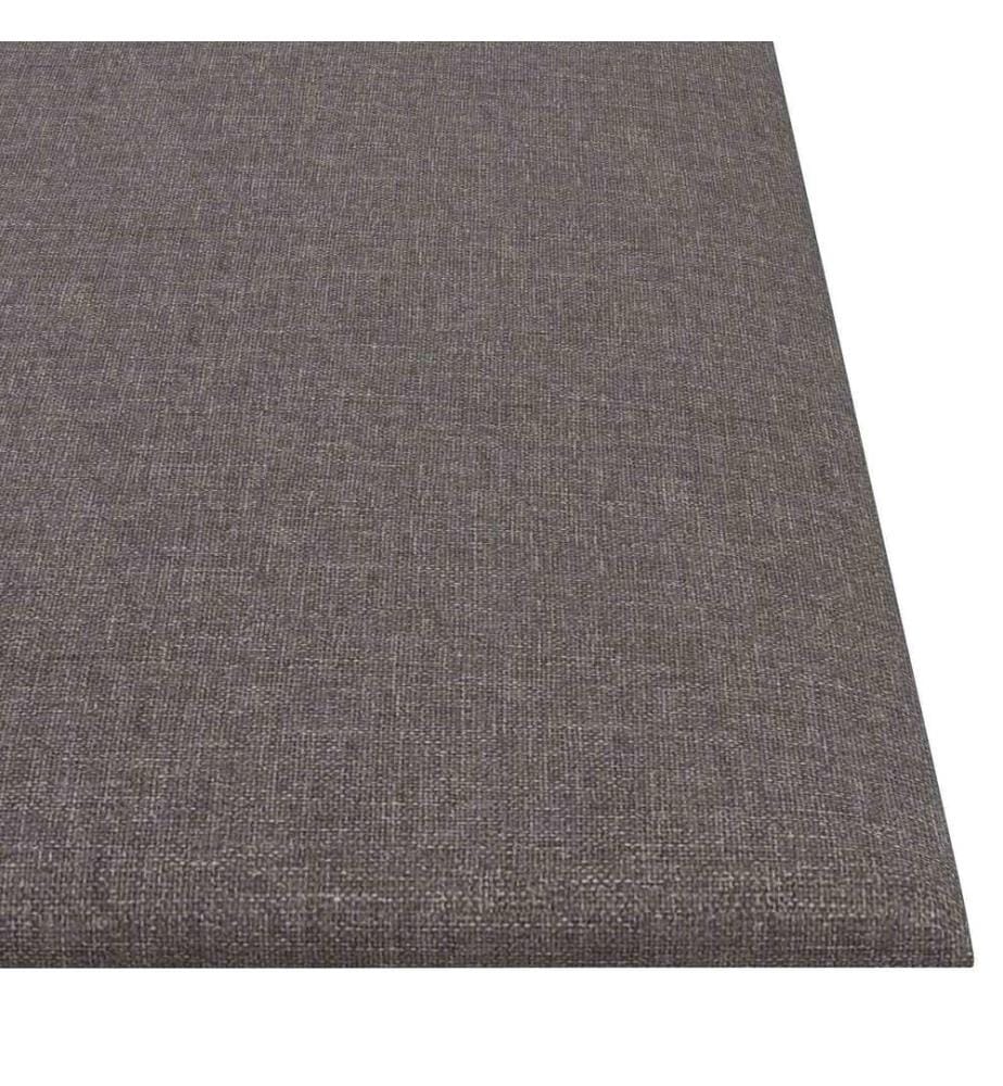 Wandkopfteilen 12 pcs Hellgrau 30 x 30 cm Stoff