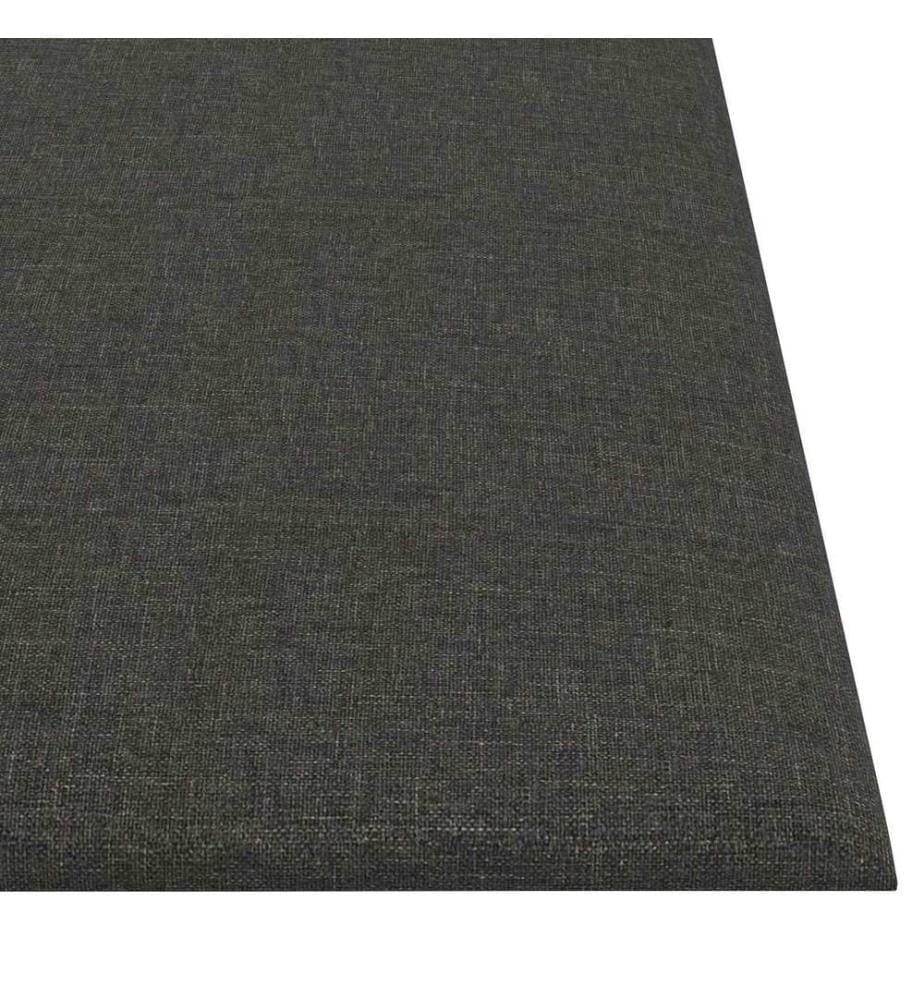 Wandkopfteilen 12 pcs Dunkelgrau 30 x 30 cm Stoff