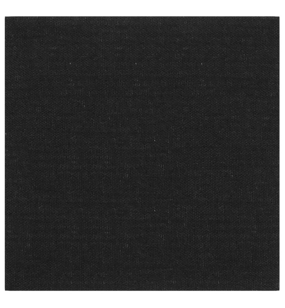 Wandkopfteilen 12 pcs Schwarz 30 x 30 cm Stoff