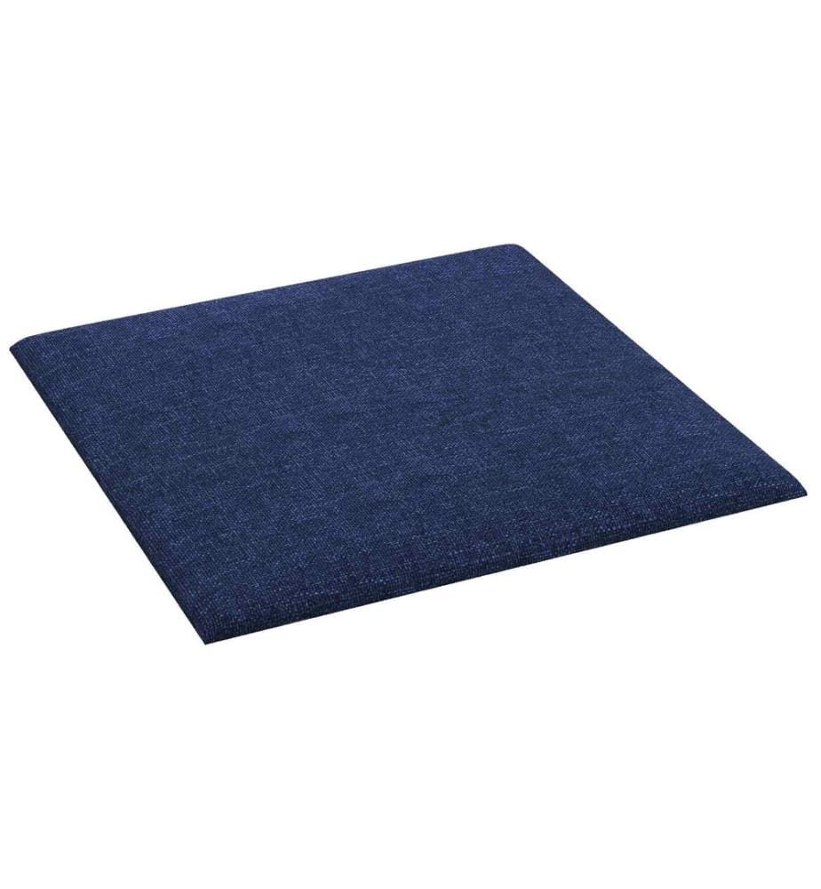 Wandkopfteilen 12 pcs Blau 30 x 30 cm Stoff