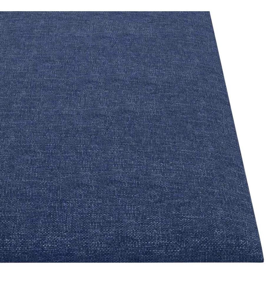 Wandkopfteilen 12 pcs Blau 30 x 30 cm Stoff