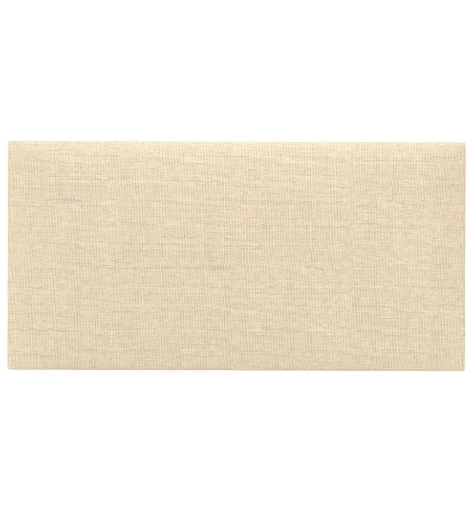 Tête de lit murale 12 pcs Crème 60 x 30 cm tissu