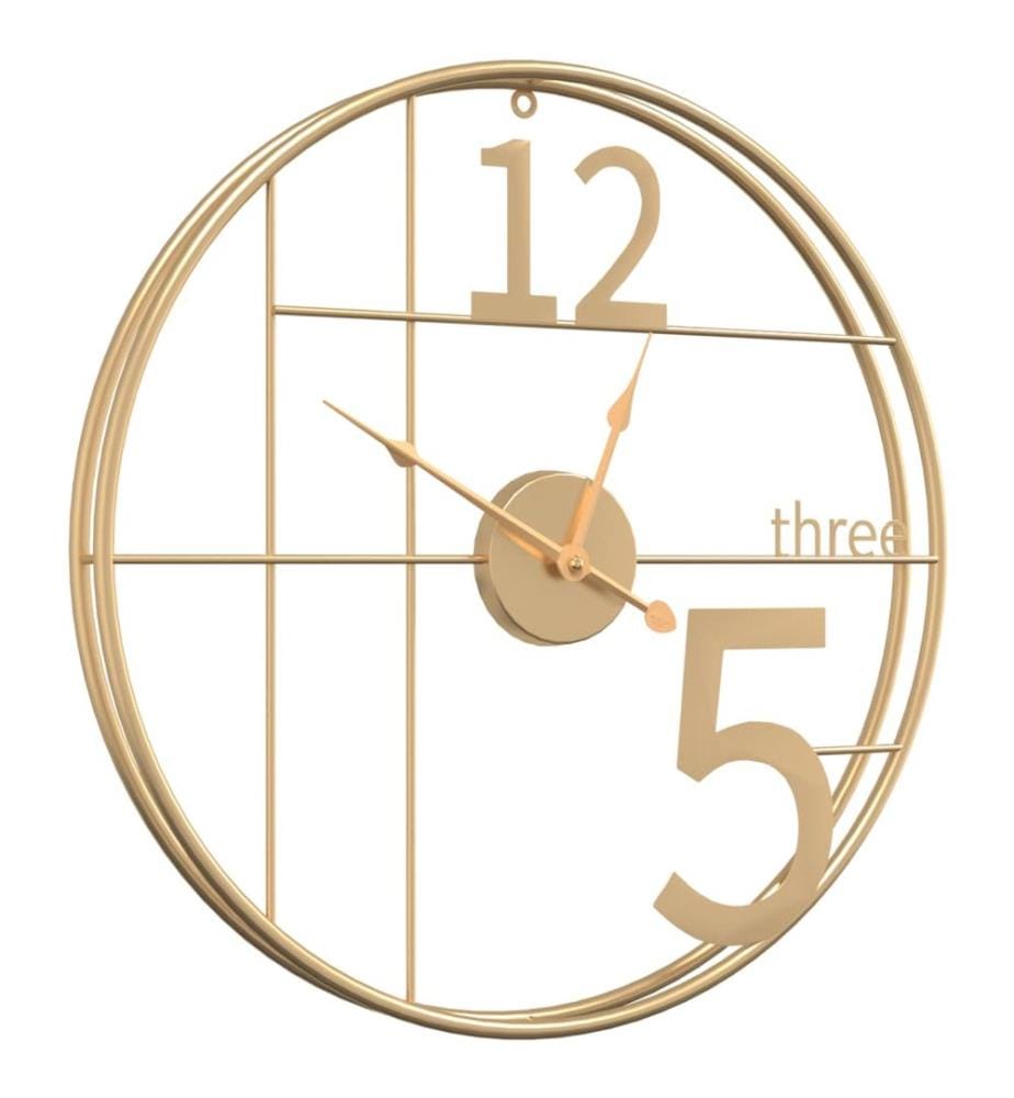 Wanduhr Golden Ø50 cm Eisen