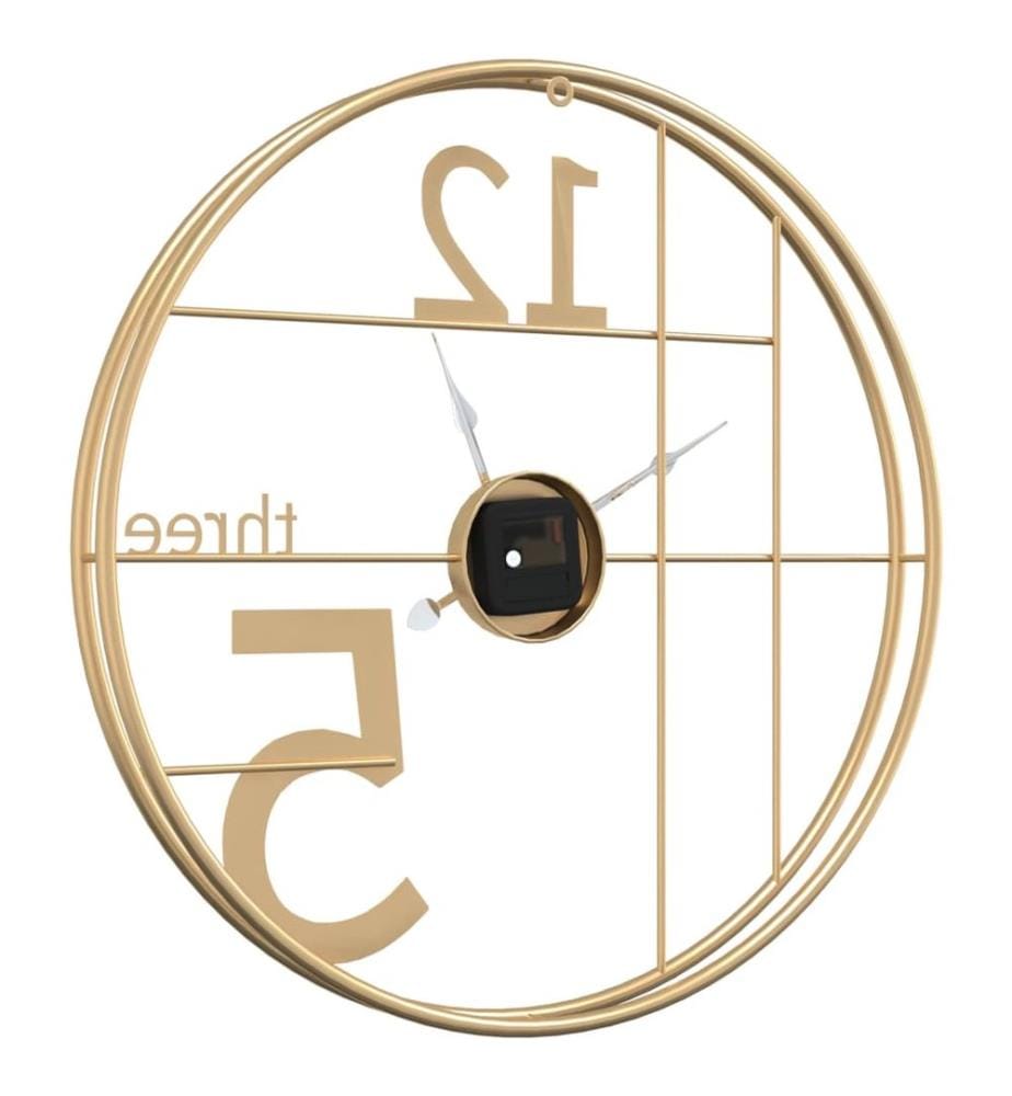 Wanduhr Golden Ø50 cm Eisen