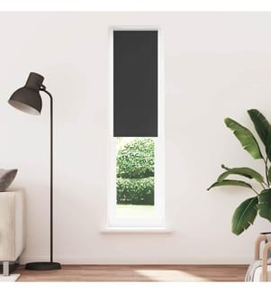 Verdunkelungsrollo Schwarz 40x210 cm Stoffbreite 35,7 cm