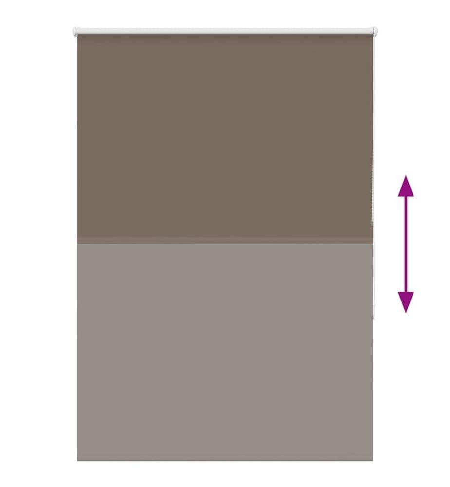 Verdunkelungsrollo Kaffeebraun 105x130cm Stoffbreite 100,7cm
