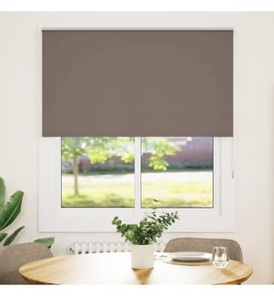 Verdunkelungsrollo Kaffeebraun 140x150 cm Stoffbreite 136,6 cm