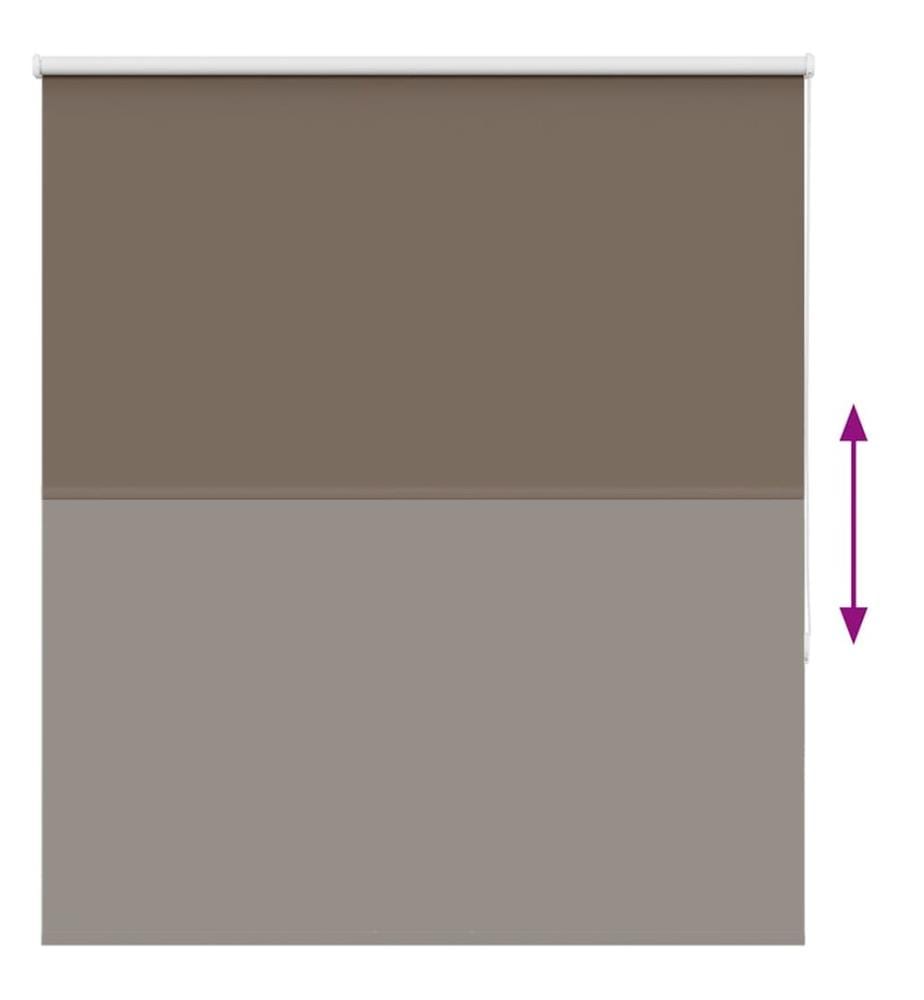 Verdunkelungsrollo Kaffeebraun 140x150 cm Stoffbreite 136,6 cm