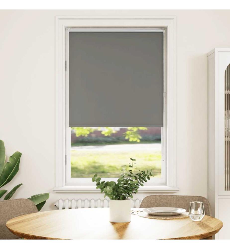 Verdunkelungsrollo Grau 85x150 cm Stoffbreite 80,7 cm Polyester