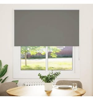 Verdunkelungsrollo Grau 130x150cm Stoffbreite 126,6cm Polyester